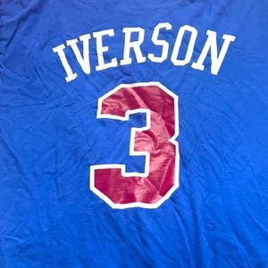 Allen Iverson classic player t shirt.